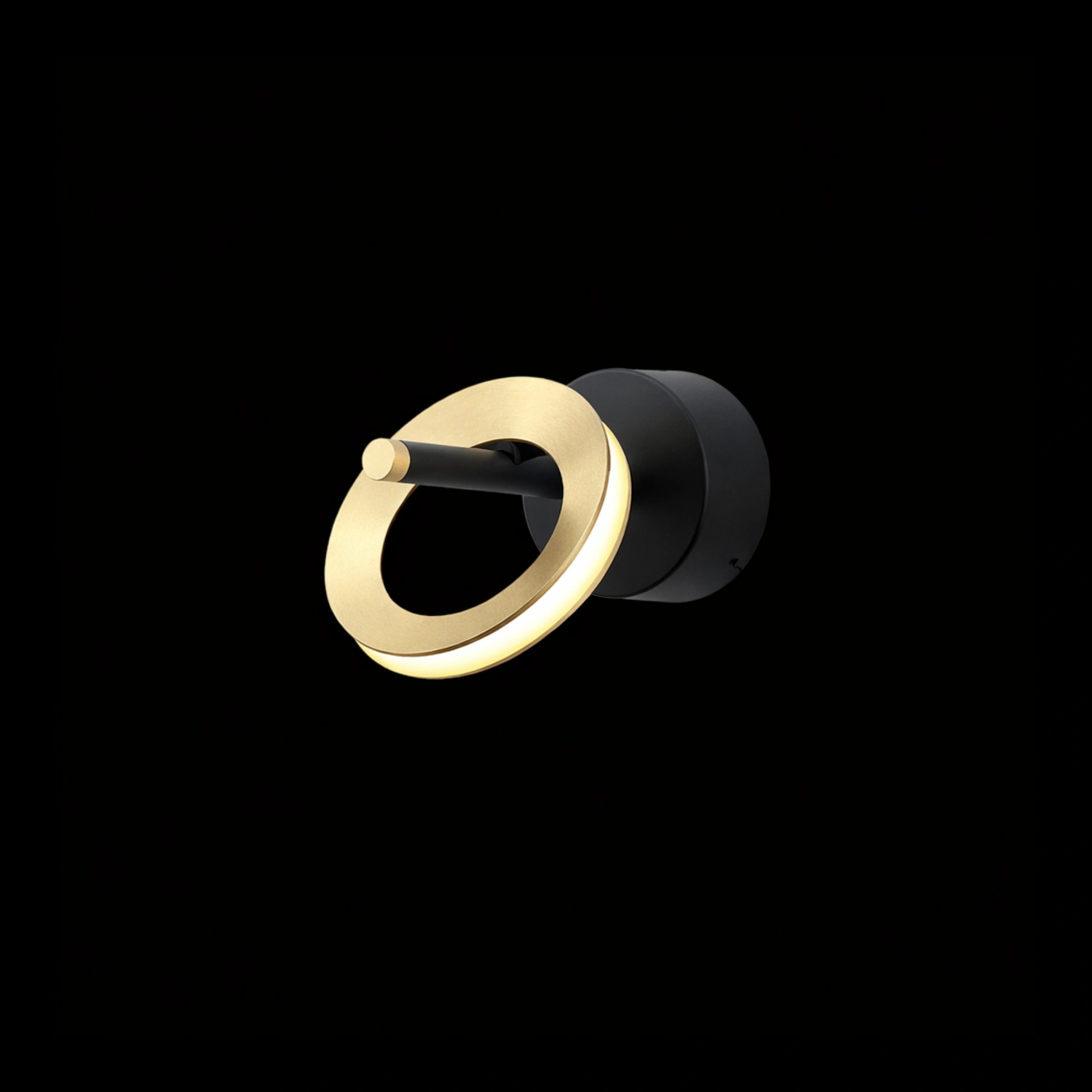 Lustra Nathan Black+Brushed Gold