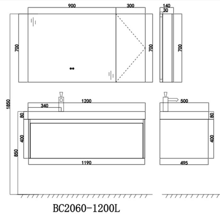 CABINET+VAS C+V-2060-12/a