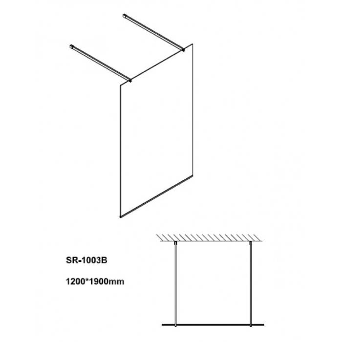 PARAVAN DE DUS WALK-IN 1200x2000