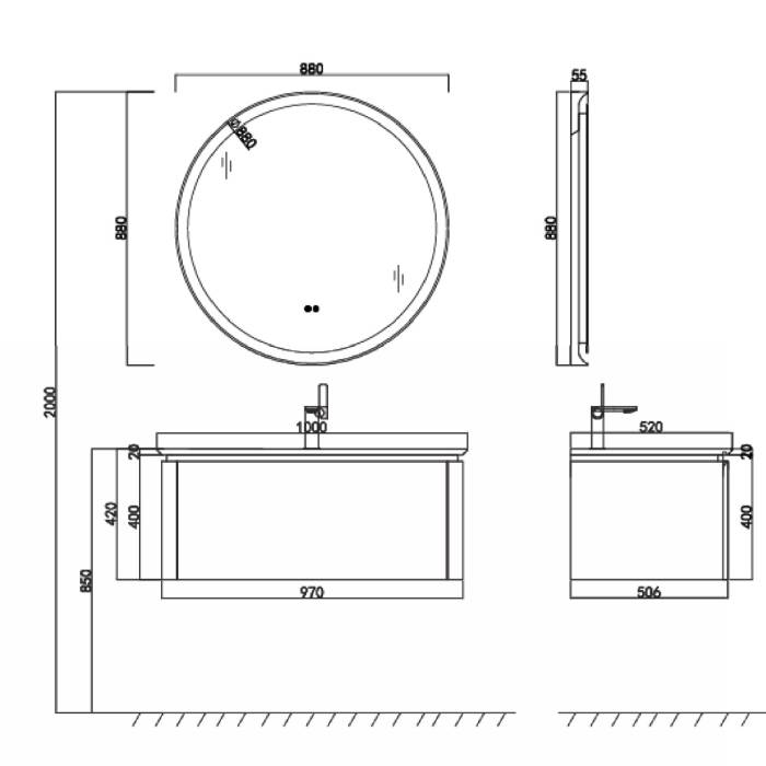 CABINET+VAS C+V-4059-10/cof